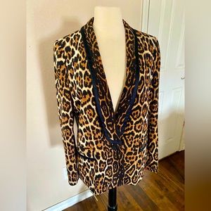 Juicy Couture Leopard Blazer, Size Medium